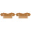2Pcs Khaki Bamboo Pipa Bridge Tailpiece Handmade Replacement Part 1