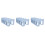 3Pcs Blue ABS Magazine File Rack Book Holder Stand for Office 1