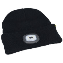 CK Tools T9608BHR Beanie Hat & Head Torch 80 Lumens