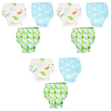 9Pcs Baby Swim Pants Reusable Toddler Swim Diapers Comfortable Fit