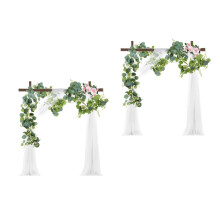 2Pcs Faux Eucalyptus Garland Greenery Vine for Indoor Wall and Table