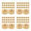 200Pcs Golden Clock Movement Fixing Nuts Kit for Wall & Quartz Clocks 1