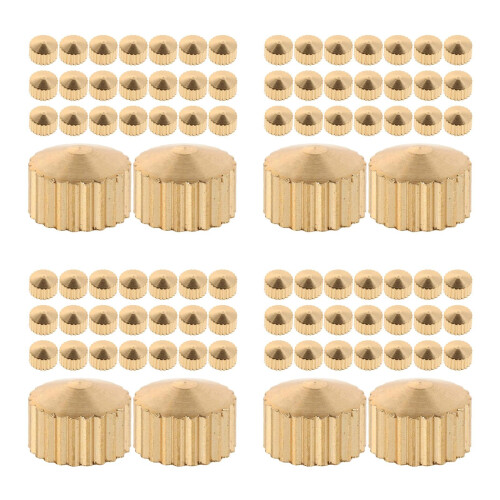 200Pcs Golden Clock Movement Fixing Nuts Kit for Wall & Quartz Clocks