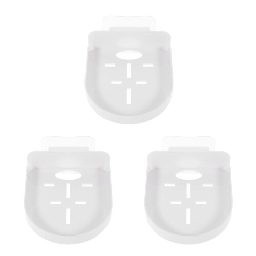 3St Zwevende Wandplank Voor Camera En Speaker Wit Plastic
