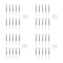 4Sets White Silicone Lipstick Brush Tools Lip Mask Applicators Makeup