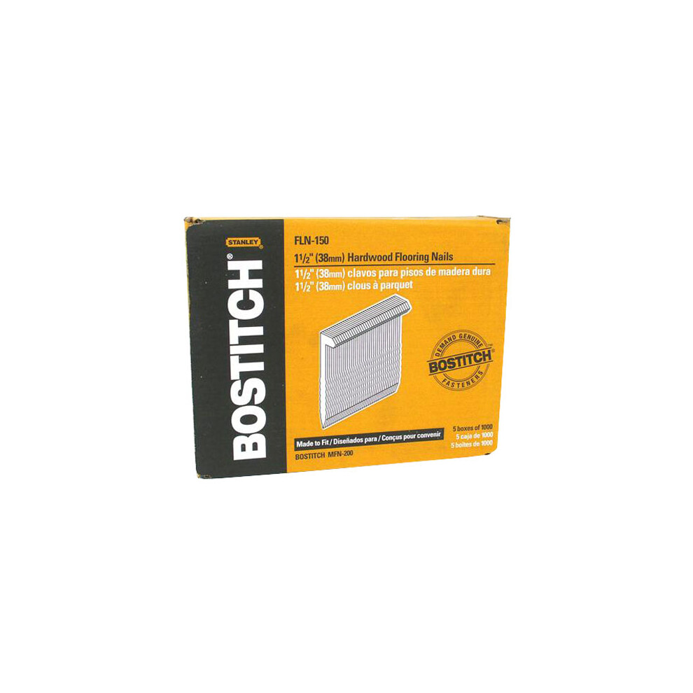 Bostitch Fln-150 Fln Series Galvanised Flooring Cleat Nails 38Mm - Pack Of 1000 5077914028364