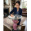 Pink Black Crystal Side Table 60cm Luxury Decor 4