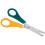 Decree 13cm Ruler Scissors Left Hand Yellow/Green - Pack of 12 1
