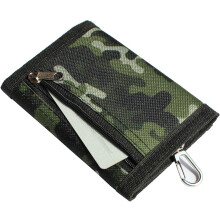 pc Camo Wallet, Polyester/Canvas/Oxcompatibled/Kids Wallet, Teenage Boys Wallet (Military Green)_Surprise Gift