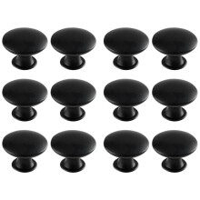 Cabinet handles drawer handles knobs with screws 12-pack_Black_Surprise Gift