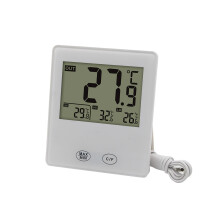 Hochwertiges digitales Thermometer von Nordic, geeignet für drinnen und draußen (155 /Kabel) – Überraschungsgeschenk