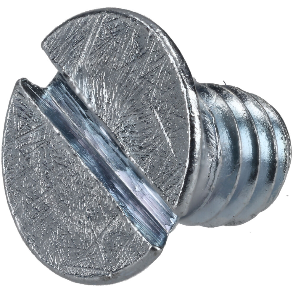 R-Tech 337064 Slotted Countersunk Machine Screws Bzp M4 6Mm - Pack Of 100 5053556009770