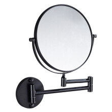 Telescopic Bathroom Mirror Foldable Vanity Mirror Beauty Mirror Bathroom Wall Mirror Magnifying Mirror - Black, 1 pc_Surprise Gift