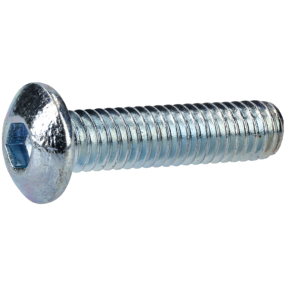 Photos - Nail / Screw / Fastener R-Tech 337338 M4 X 16 Hex Socket Button Screws Steel BZP - Pack Of 100 