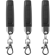 3pcs Universal Garage Door Opener, Garage Fob Keys, Wireless Black Four Buttons Garage Door_Special Gift_Surprise Gift