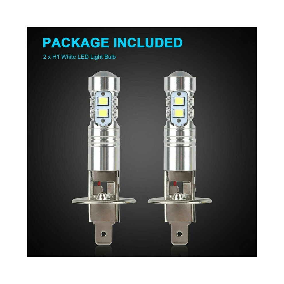 H1 Led Head Bulb 6000K High Beam And Low Beam 100W High Brightr 2Pcs_surprise Gift Light/White 6902344829733