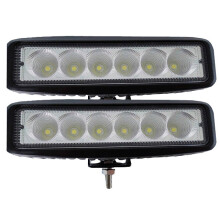 Led x2 18w 12 - 24V work light - reversing light mini led ramp Flood_black/Black_Surprise Gift