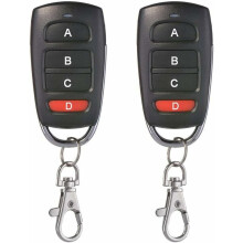 2-pack universal garage door remote controls, 433 MHz, 4 buttons, cloning compatible garage door, electric gate etc._Surprise Gift