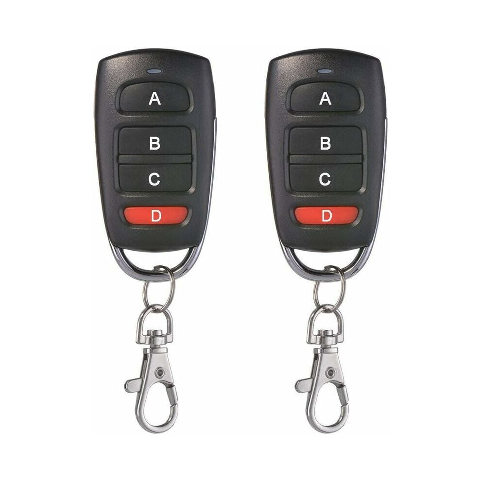 2-Pack Universal Garage Door Remotes, 433 Mhz, 4 Buttons, Cloning Compatible Garage Door, Electric Gate Etc._special Gift_surprise Gift 6902344841681