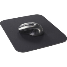 DELTACO mouse pad, fabric covered rubber, 6mm black (KB-1S)_Rubber/Black_Surprise Gift