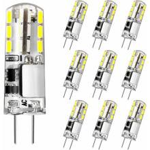 G4 LED bulb, 12V 2W equivalent to 20W halogen bulb, cool white 6000K, 180LM, flicker-free, energy-saving bulb compatible kitchen hood, chandelier, no