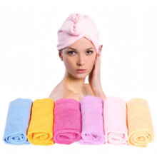Microfiber turban towel - Hair turban_pink/Rosa_Surprise Gift
