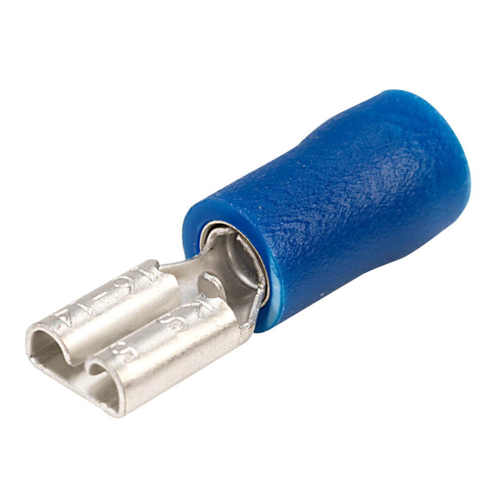 Truconnect 4.8X0.5mm 16A Blue Female Receptacle Pack Of 100 5053556007110