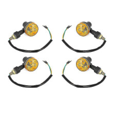 2024 Neue 4 x LED-Blinker 6V Gelbe Motorradblinker 6 Volt Blinker Motorrad_Überraschungsgeschenk