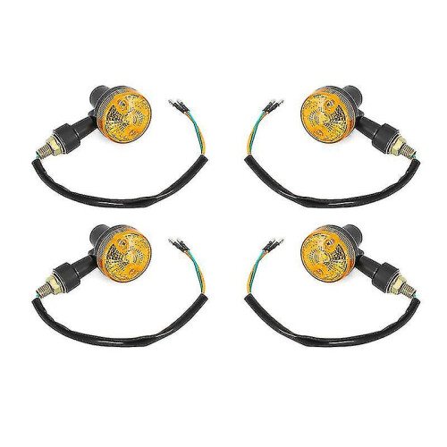Νέα 4 X LED φλας 6V για μοτοσικλέτα, κίτρινα φλας 6 Volt, δώρο έκπληξης για μοτοσικλέτα