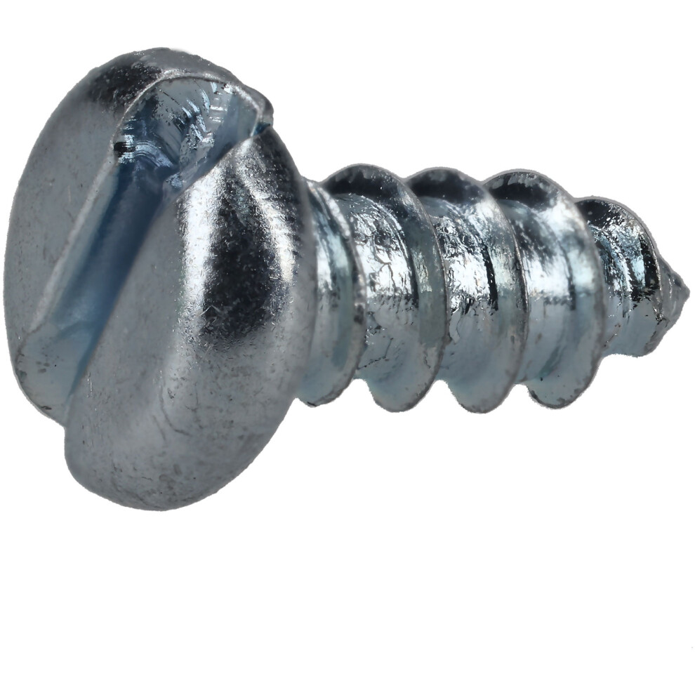 R-Tech 337097 Slotted Pan Head Self-Tapping Screws No.4 1/4In 6.5Mm - Pk100 5053556010103