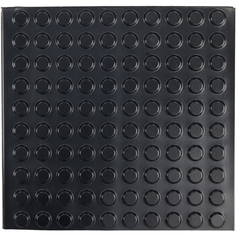 R-Tech 310020 Pu Round Protective Feet Ã12.7 X 3.5 - Black - Sheet 100 5053556003563