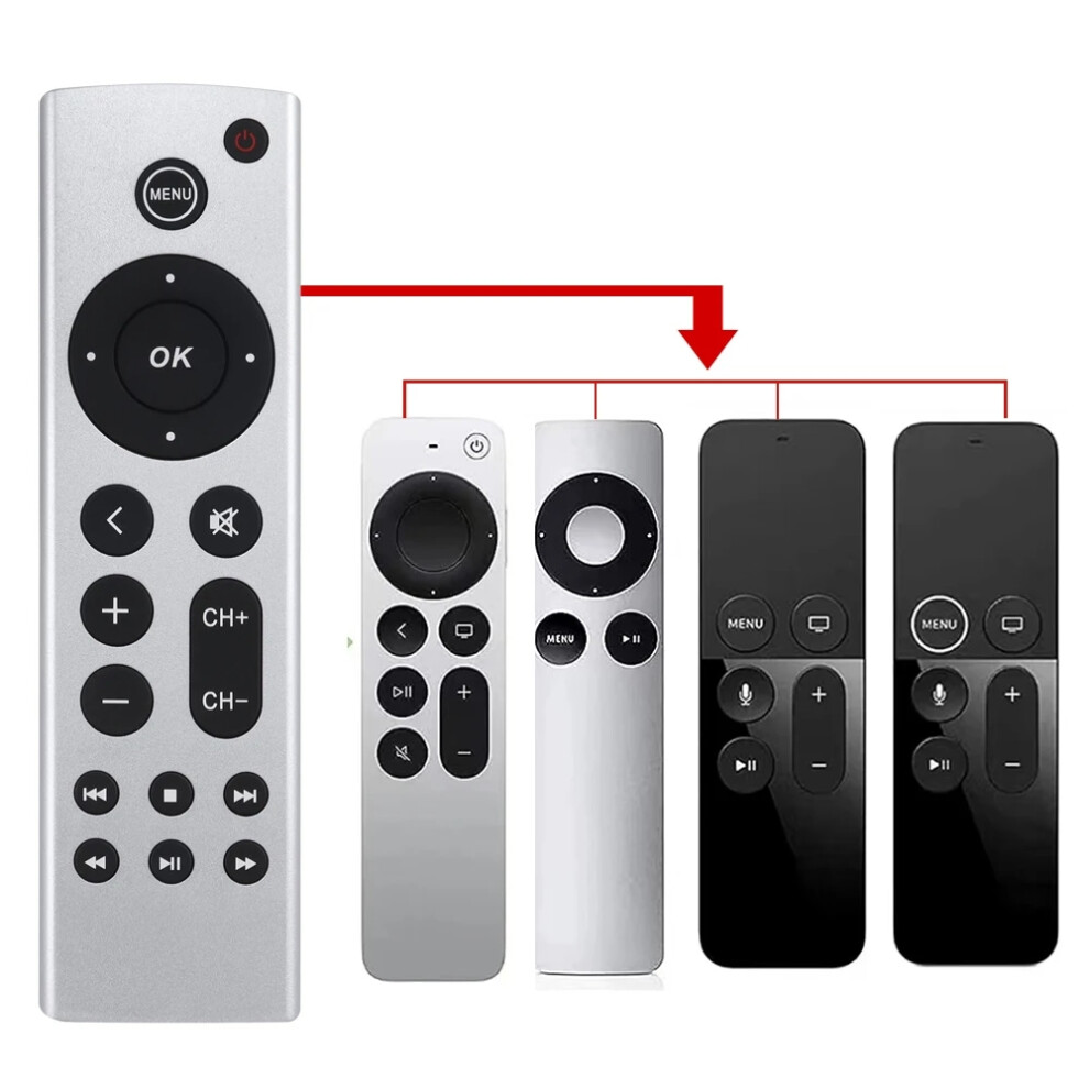 Remote Control Compatible Apple Tv 4K / Hd A2169 A1842 A1625 Without Voice_surprise Gift 6902344834591