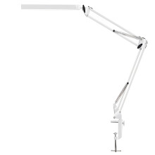 12W LED desk lamp, dimmable architectural lamp with swing arm, office desk lamp with 3 color temperatures and 10 brightness levels, eye protection fo