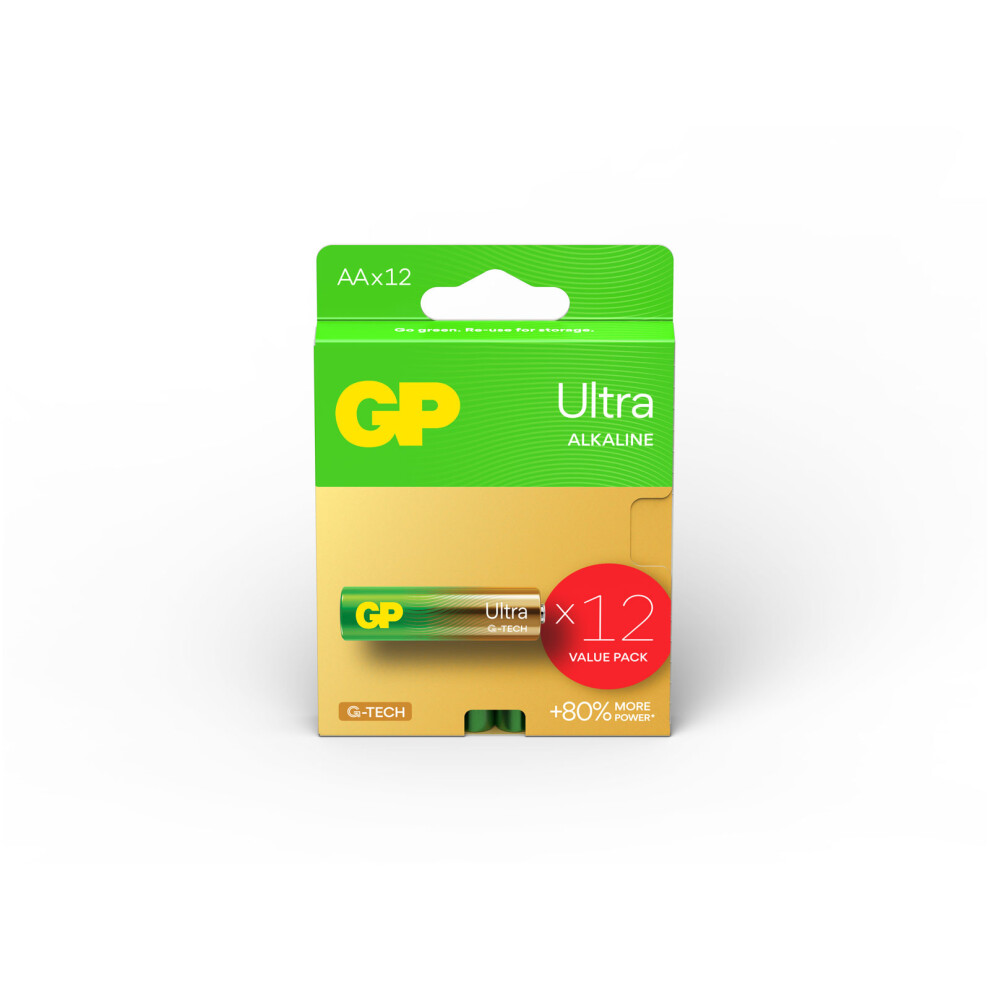 Gp Gppca15au727 Gp Ultra Alkaline Aa 12'S Pet Single Hook Paper Box 4891199217470