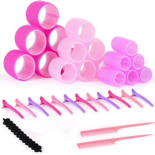 Multi-layer hair rollers, plastic, hair rollers, three layers, bang rollers_2_Surprise Gift