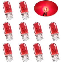 Red - T10 W5W Miniature Standard Halogen Bulb 194168501 DRL Corne_Surprise Gift