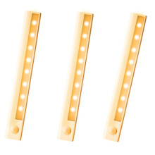 INF Cabinet lighting / Counter lighting, LED light strip with motion sensor 3-pack_Warm white_Surprise Gift