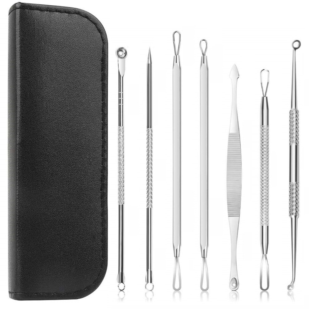Blackhead Removal Tool with 7 Facial Cleansing Tools_Surprise Gift