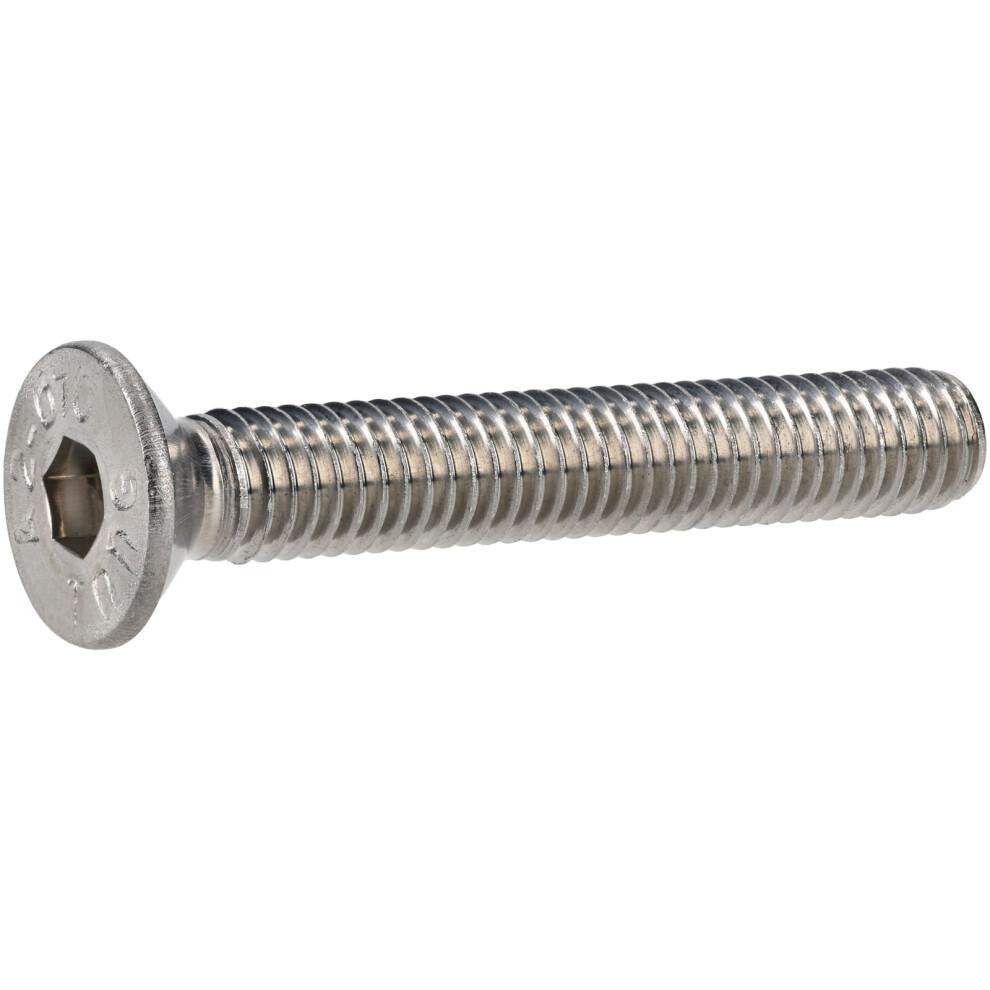 R-Tech 337523 M6 X 40 Hex Socket Countersunk Screws A2 St/St - Pack Of 100 5053556025459
