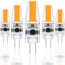 G4 LED 3W 12V AC/DC Light Bulbs, G4 3W LED 30W Equivalent Halogen Bulb, 300LM, Warm White 2700K, Non-Dimmable, 5-Pack_Surprise Gift