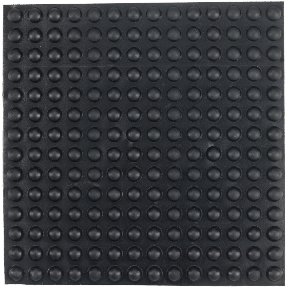 R-Tech 310033 Round Rubber Feet 6.7 X 4.2 - Black - Sheet Of 196 5053556003693
