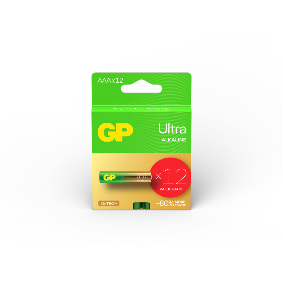 Gp Gppca24au649 Gp Ultra Alkaline Aaa 12'S Single Hook Paper Box 4891199218521