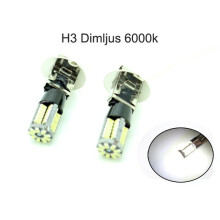 H3 Fog light led 6000K with 57pcs 3014smd chip 2-pack Super price !!_silver/Silver grey_Surprise Gift
