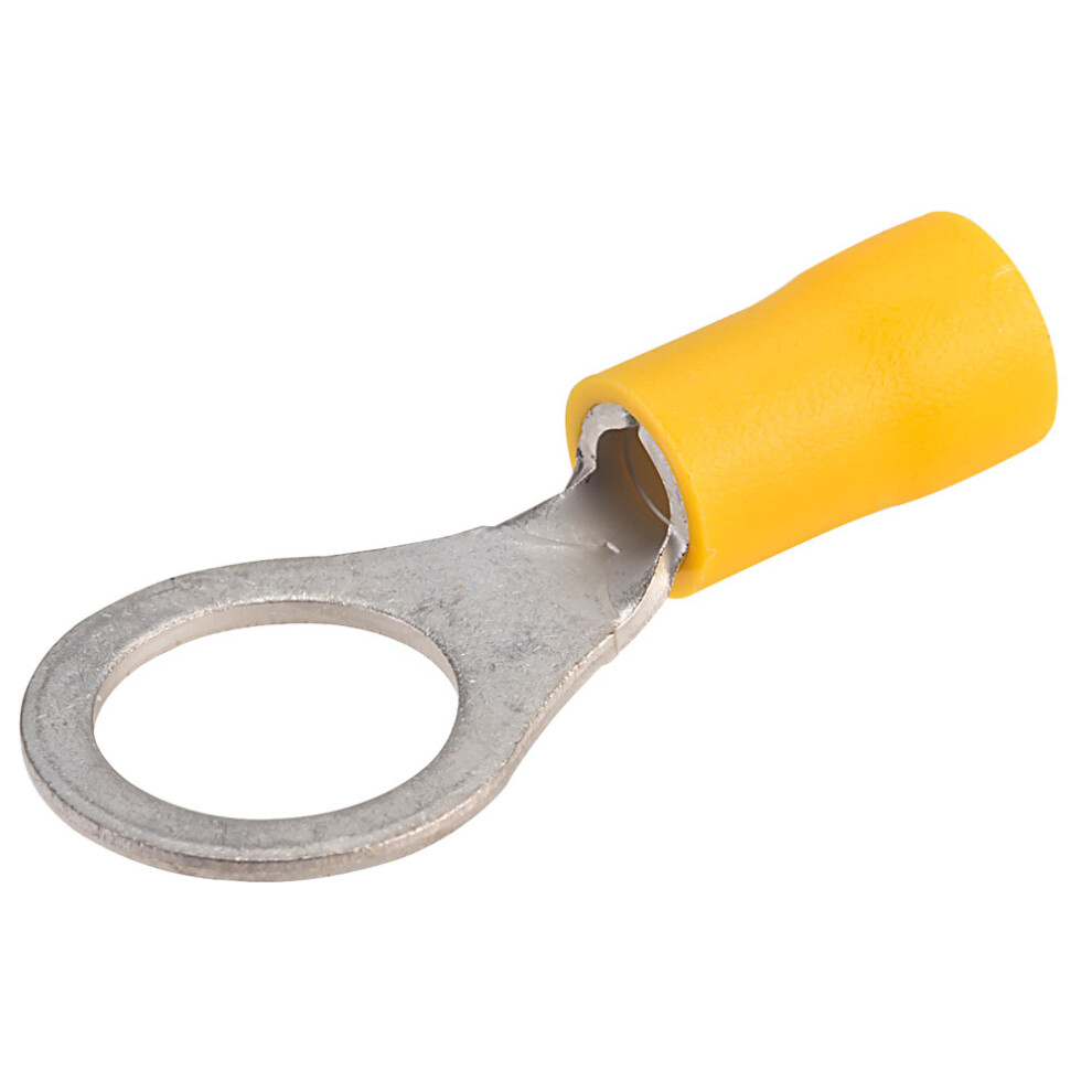 Truconnect Yellow 10Mm Ring Terminal Pack Of 100 5053556007394