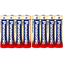 Panasonic 136004 AA Battery 1.5V Alkali-manganese Pro Power 4+4