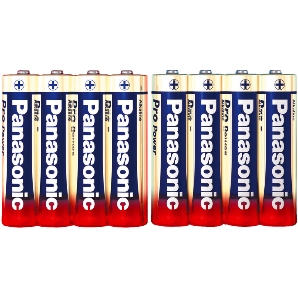 Panasonic 136004 Aa Battery 1.5V Alkali-Manganese Pro Power 4+4