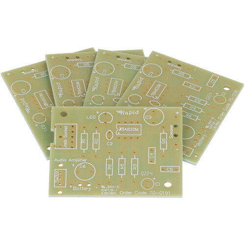 Rapid Rapid 700191 Rapid Audio Amplifier PCB (Pack of 5)