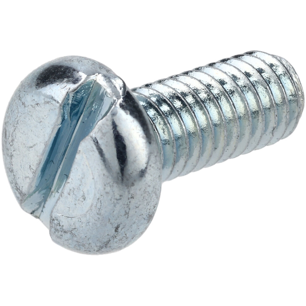 R-Tech 337018 Slotted Pan Head Machine Screws Bzp M4 10Mm - Pack Of 100 5053556009312