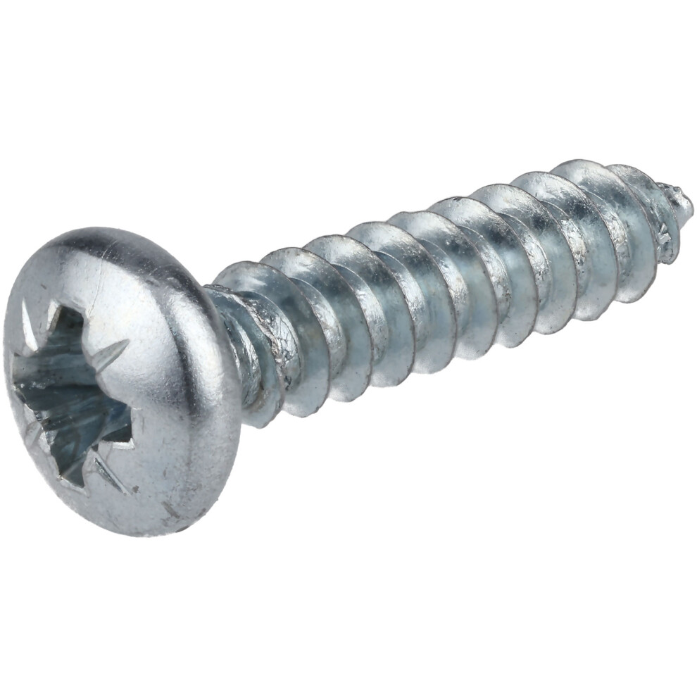 R-Tech 337114 Pozi Pan Head Self-Tapping Screws No.8 3/4In 19.0Mm - Pk100 5053556010271