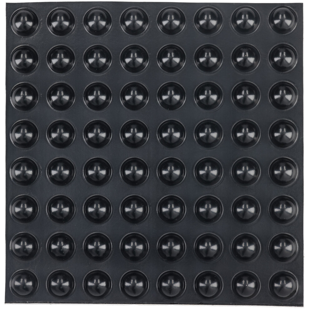 R-Tech 310025 Pu Round Protective Feet Ã16.0 X 7.9 - Black - Sheet 64 5053556003617